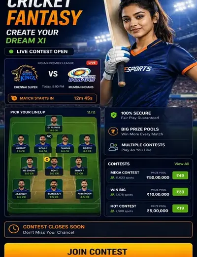57bet (57 bet) fantasy cricket & matchday visual 3
